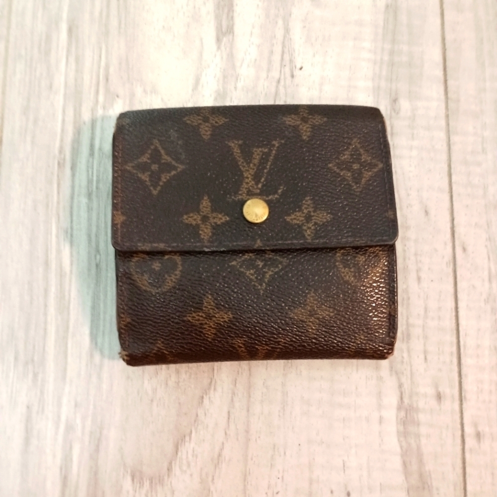 Authentic Louis Vuitton Monogram Portefeiulle Elise Trifold Wallet